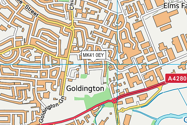 MK41 0EY map - OS VectorMap District (Ordnance Survey) MK41 0EY map - OS VectorMap District (Ordnance Survey)