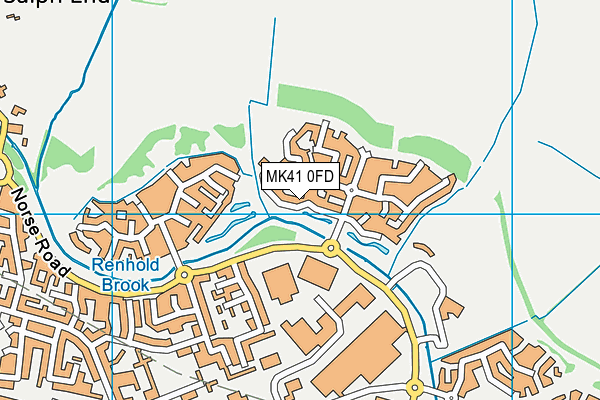 MK41 0FD map - OS VectorMap District (Ordnance Survey) MK41 0FD map - OS VectorMap District (Ordnance Survey)