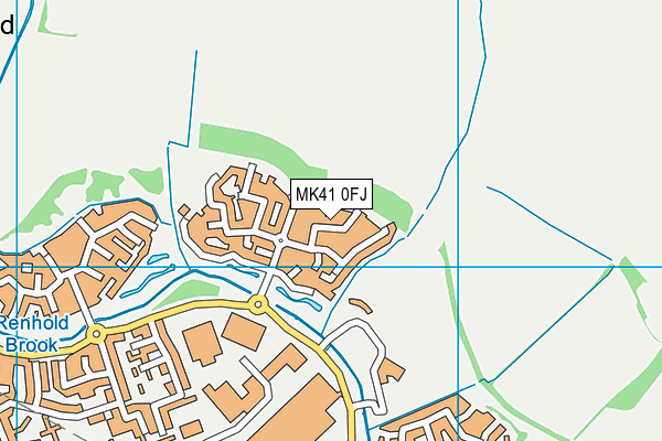 MK41 0FJ map - OS VectorMap District (Ordnance Survey) MK41 0FJ map - OS VectorMap District (Ordnance Survey)