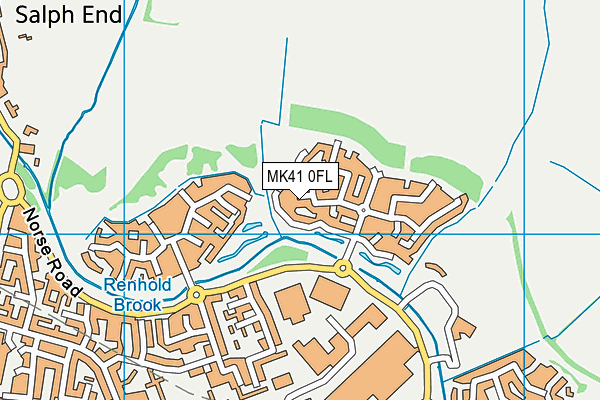 MK41 0FL map - OS VectorMap District (Ordnance Survey) MK41 0FL map - OS VectorMap District (Ordnance Survey)