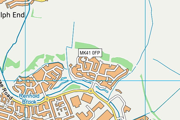 MK41 0FP map - OS VectorMap District (Ordnance Survey) MK41 0FP map - OS VectorMap District (Ordnance Survey)