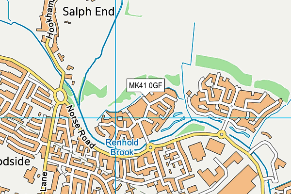 MK41 0GF map - OS VectorMap District (Ordnance Survey) MK41 0GF map - OS VectorMap District (Ordnance Survey)