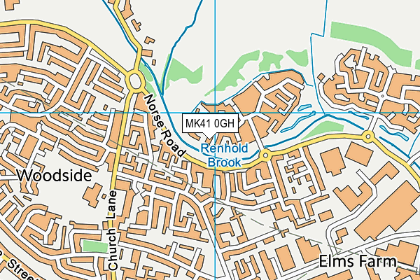 MK41 0GH map - OS VectorMap District (Ordnance Survey) MK41 0GH map - OS VectorMap District (Ordnance Survey)