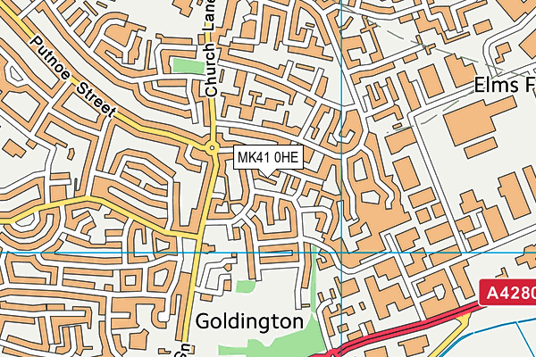 MK41 0HE map - OS VectorMap District (Ordnance Survey) MK41 0HE map - OS VectorMap District (Ordnance Survey)
