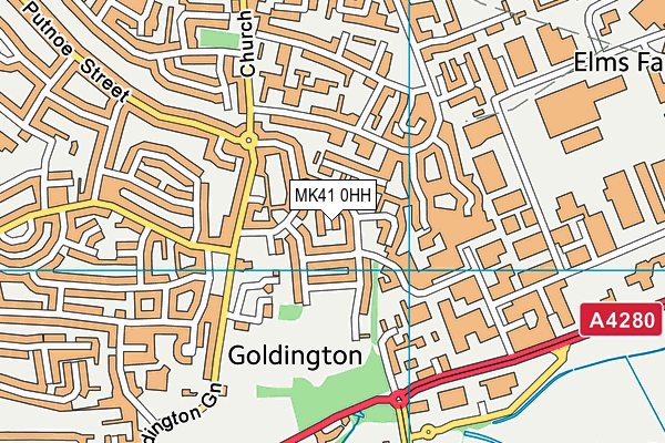 MK41 0HH map - OS VectorMap District (Ordnance Survey) MK41 0HH map - OS VectorMap District (Ordnance Survey)