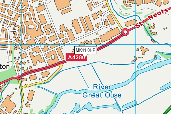 MK41 0HP map - OS VectorMap District (Ordnance Survey) MK41 0HP map - OS VectorMap District (Ordnance Survey)