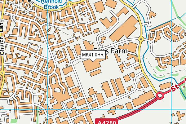 MK41 0HR map - OS VectorMap District (Ordnance Survey) MK41 0HR map - OS VectorMap District (Ordnance Survey)