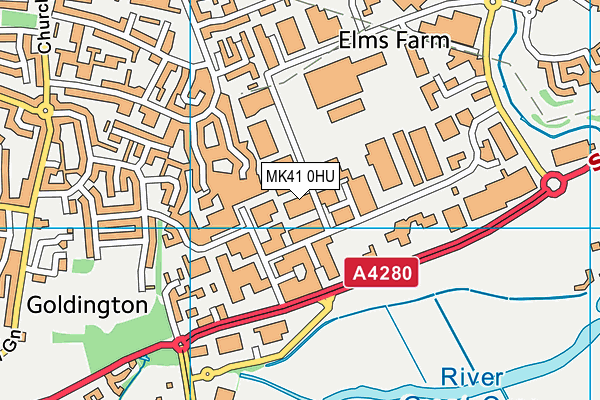 MK41 0HU map - OS VectorMap District (Ordnance Survey) MK41 0HU map - OS VectorMap District (Ordnance Survey)