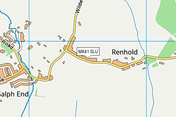 MK41 0LU map - OS VectorMap District (Ordnance Survey)