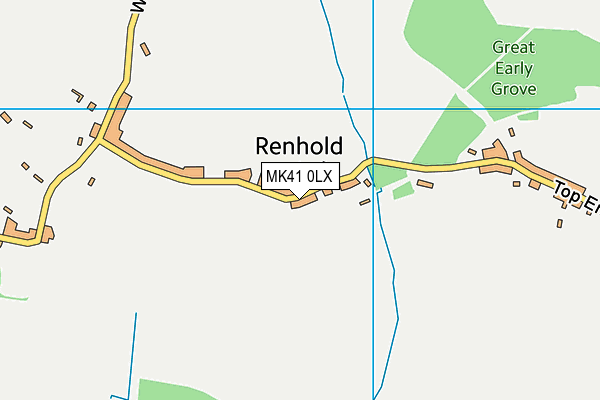 MK41 0LX map - OS VectorMap District (Ordnance Survey) MK41 0LX map - OS VectorMap District (Ordnance Survey)