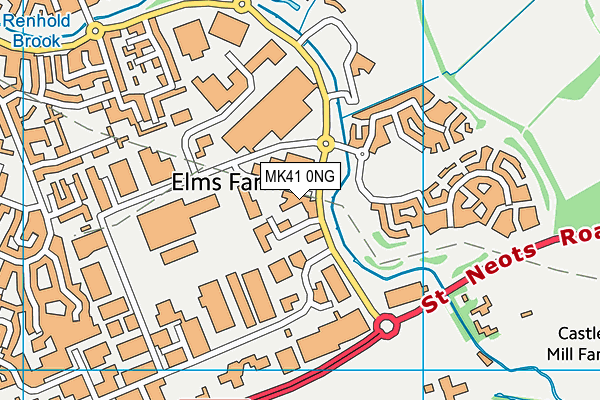 MK41 0NG map - OS VectorMap District (Ordnance Survey) MK41 0NG map - OS VectorMap District (Ordnance Survey)