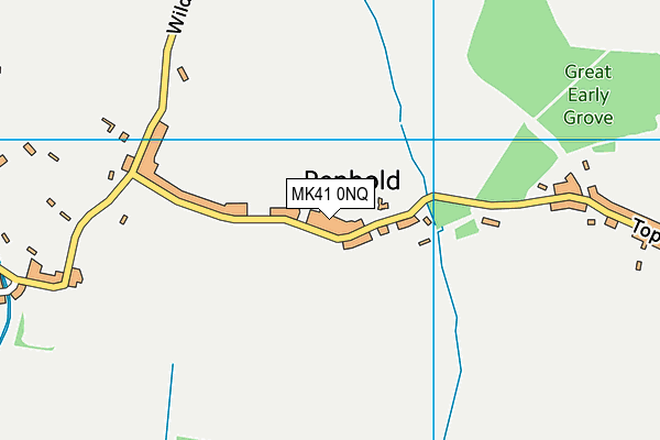 MK41 0NQ map - OS VectorMap District (Ordnance Survey)