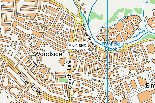 MK41 0NX map - OS VectorMap District (Ordnance Survey) MK41 0NX map - OS VectorMap District (Ordnance Survey)