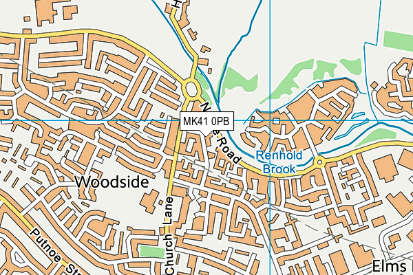 MK41 0PB map - OS VectorMap District (Ordnance Survey) MK41 0PB map - OS VectorMap District (Ordnance Survey)