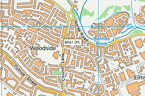 MK41 0PL map - OS VectorMap District (Ordnance Survey) MK41 0PL map - OS VectorMap District (Ordnance Survey)