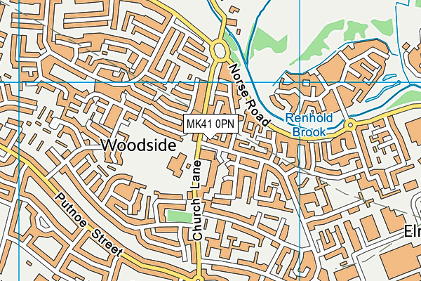 MK41 0PN map - OS VectorMap District (Ordnance Survey) MK41 0PN map - OS VectorMap District (Ordnance Survey)
