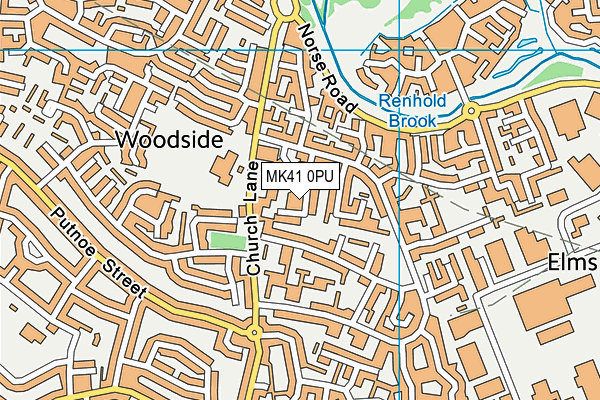 MK41 0PU map - OS VectorMap District (Ordnance Survey) MK41 0PU map - OS VectorMap District (Ordnance Survey)