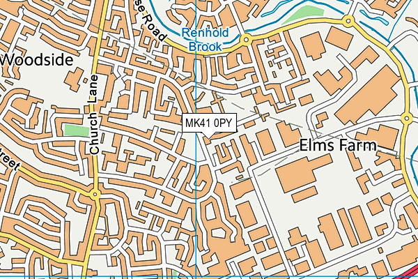 MK41 0PY map - OS VectorMap District (Ordnance Survey) MK41 0PY map - OS VectorMap District (Ordnance Survey)