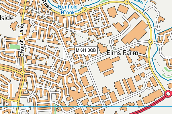 MK41 0QB map - OS VectorMap District (Ordnance Survey) MK41 0QB map - OS VectorMap District (Ordnance Survey)