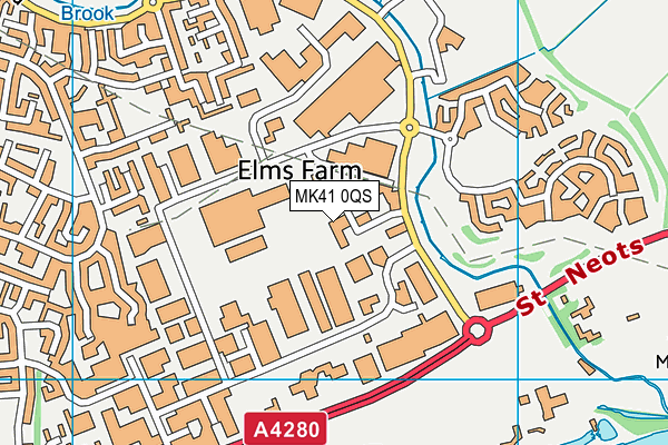 MK41 0QS map - OS VectorMap District (Ordnance Survey) MK41 0QS map - OS VectorMap District (Ordnance Survey)