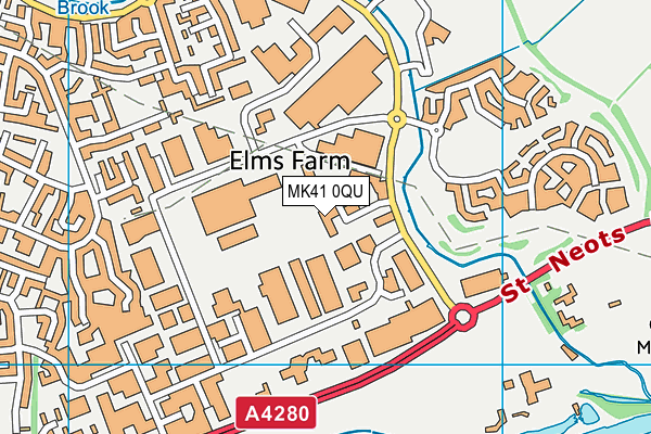 MK41 0QU map - OS VectorMap District (Ordnance Survey) MK41 0QU map - OS VectorMap District (Ordnance Survey)