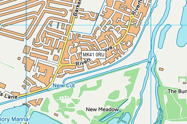 MK41 0RU map - OS VectorMap District (Ordnance Survey) MK41 0RU map - OS VectorMap District (Ordnance Survey)