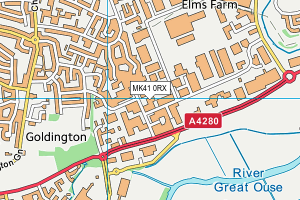 MK41 0RX map - OS VectorMap District (Ordnance Survey) MK41 0RX map - OS VectorMap District (Ordnance Survey)