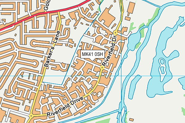 MK41 0SH map - OS VectorMap District (Ordnance Survey) MK41 0SH map - OS VectorMap District (Ordnance Survey)
