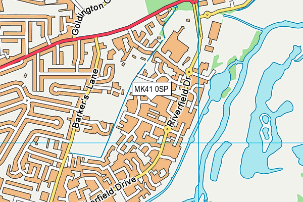 MK41 0SP map - OS VectorMap District (Ordnance Survey) MK41 0SP map - OS VectorMap District (Ordnance Survey)