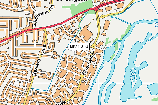 MK41 0TG map - OS VectorMap District (Ordnance Survey) MK41 0TG map - OS VectorMap District (Ordnance Survey)