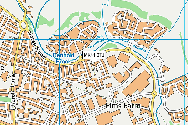 MK41 0TJ map - OS VectorMap District (Ordnance Survey) MK41 0TJ map - OS VectorMap District (Ordnance Survey)