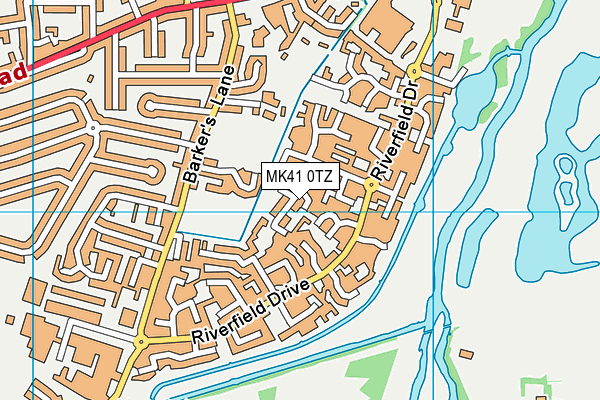 MK41 0TZ map - OS VectorMap District (Ordnance Survey) MK41 0TZ map - OS VectorMap District (Ordnance Survey)
