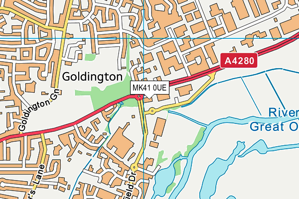 MK41 0UE map - OS VectorMap District (Ordnance Survey) MK41 0UE map - OS VectorMap District (Ordnance Survey)
