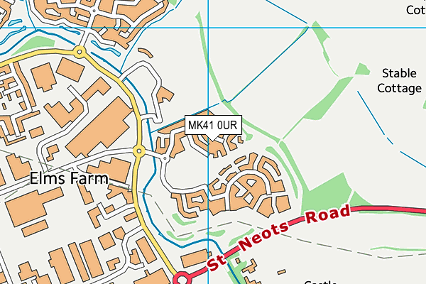 MK41 0UR map - OS VectorMap District (Ordnance Survey) MK41 0UR map - OS VectorMap District (Ordnance Survey)