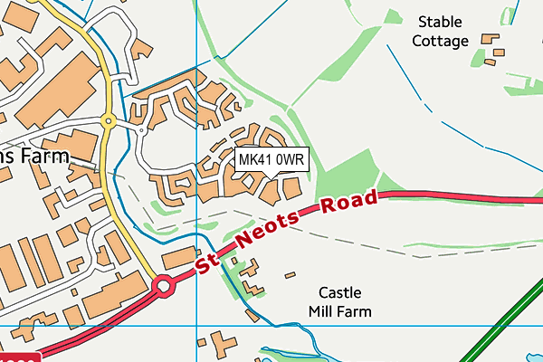 MK41 0WR map - OS VectorMap District (Ordnance Survey) MK41 0WR map - OS VectorMap District (Ordnance Survey)