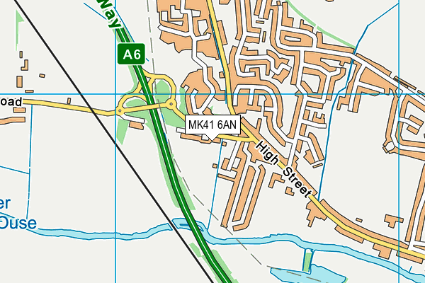 MK41 6AN map - OS VectorMap District (Ordnance Survey) MK41 6AN map - OS VectorMap District (Ordnance Survey)