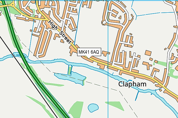 MK41 6AQ map - OS VectorMap District (Ordnance Survey) MK41 6AQ map - OS VectorMap District (Ordnance Survey)