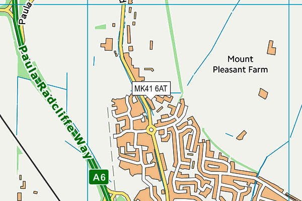 MK41 6AT map - OS VectorMap District (Ordnance Survey) MK41 6AT map - OS VectorMap District (Ordnance Survey)