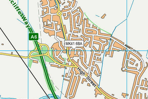 MK41 6BA map - OS VectorMap District (Ordnance Survey) MK41 6BA map - OS VectorMap District (Ordnance Survey)