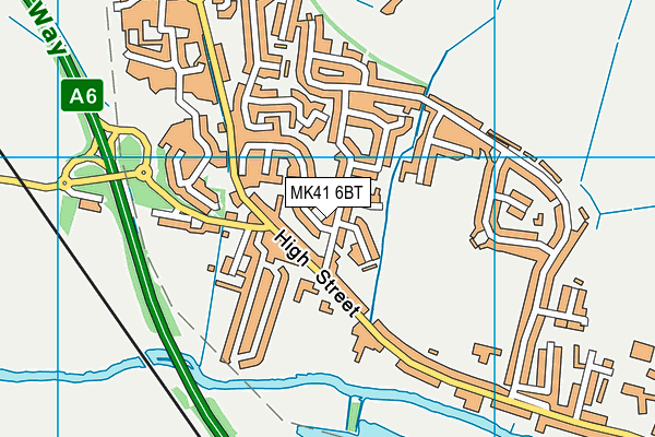 MK41 6BT map - OS VectorMap District (Ordnance Survey) MK41 6BT map - OS VectorMap District (Ordnance Survey)