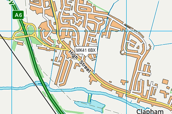 MK41 6BX map - OS VectorMap District (Ordnance Survey) MK41 6BX map - OS VectorMap District (Ordnance Survey)