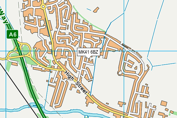 MK41 6BZ map - OS VectorMap District (Ordnance Survey) MK41 6BZ map - OS VectorMap District (Ordnance Survey)