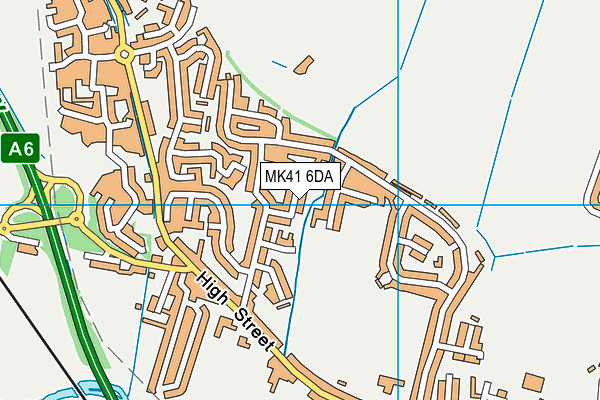 MK41 6DA map - OS VectorMap District (Ordnance Survey) MK41 6DA map - OS VectorMap District (Ordnance Survey)