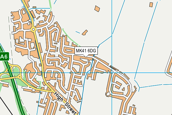 MK41 6DG map - OS VectorMap District (Ordnance Survey) MK41 6DG map - OS VectorMap District (Ordnance Survey)