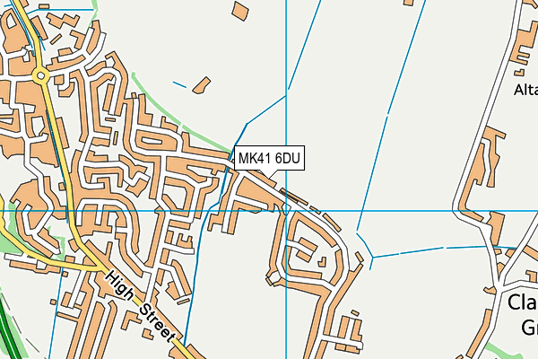 MK41 6DU map - OS VectorMap District (Ordnance Survey) MK41 6DU map - OS VectorMap District (Ordnance Survey)