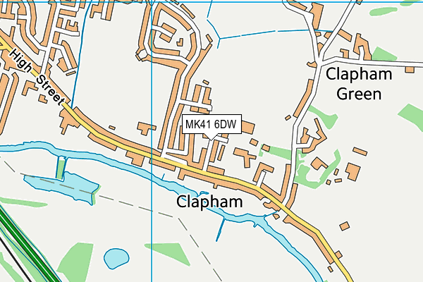 MK41 6DW map - OS VectorMap District (Ordnance Survey) MK41 6DW map - OS VectorMap District (Ordnance Survey)