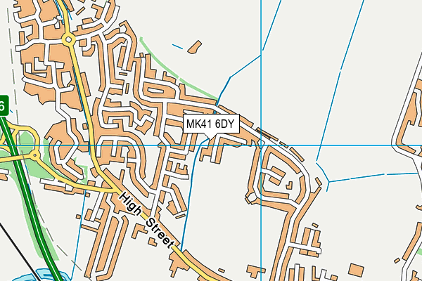 MK41 6DY map - OS VectorMap District (Ordnance Survey) MK41 6DY map - OS VectorMap District (Ordnance Survey)