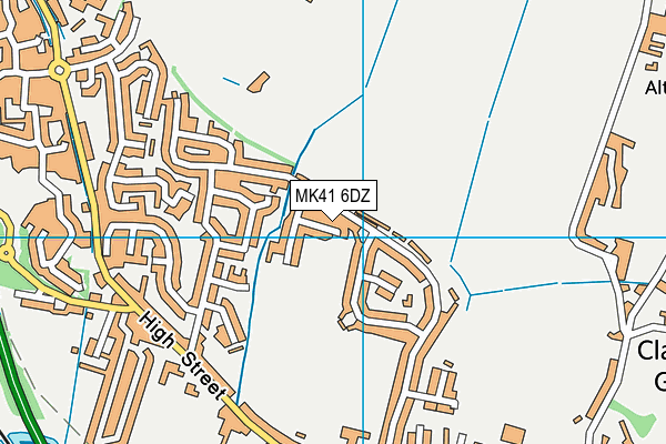 MK41 6DZ map - OS VectorMap District (Ordnance Survey) MK41 6DZ map - OS VectorMap District (Ordnance Survey)