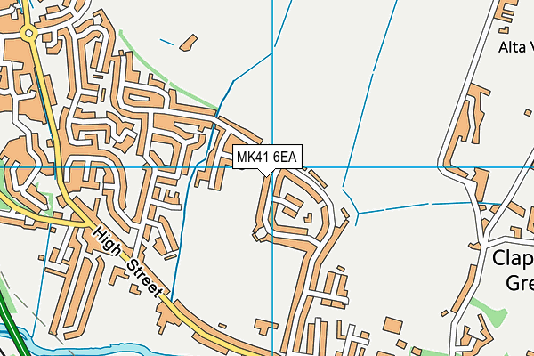 MK41 6EA map - OS VectorMap District (Ordnance Survey) MK41 6EA map - OS VectorMap District (Ordnance Survey)