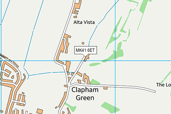 MK41 6ET map - OS VectorMap District (Ordnance Survey)